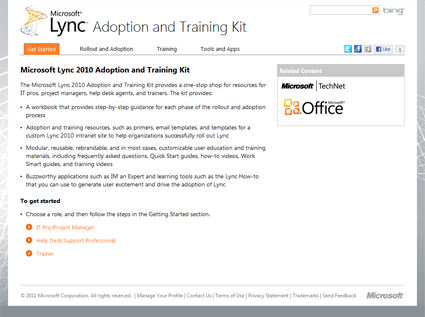 project gallery screenshot ms lync adoption canviz ms project gallery