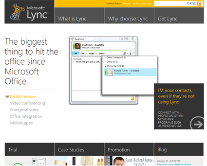 project gallery screenshot ms lync v2 canviz ms project gallery